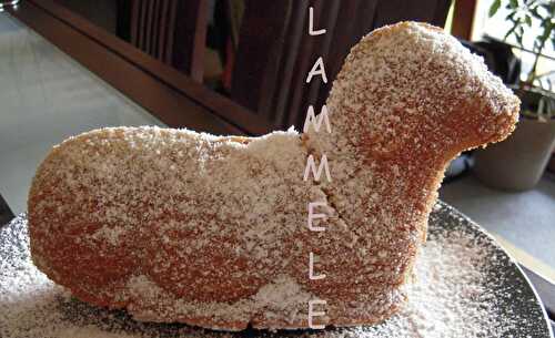 LAMMELE (GÂTEAU DE PÂQUES, en forme d' AGNEAU)