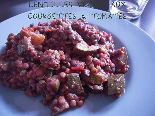 LENTILLES VERTES AUX COURGETTES & TOMATES - REPAS COMPLET WW / VÉGÉTARIEN