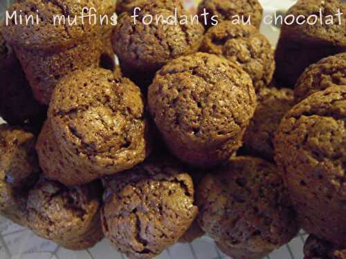 MINI MUFFINS FONDANT AU CHOCOLAT