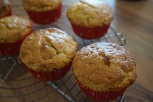 MUFFINS VANILLE, PRALIN, COEUR DE NUTELLA