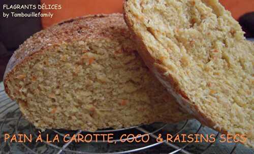 PAIN AUX CAROTTES, COCO & RAISINS SECS