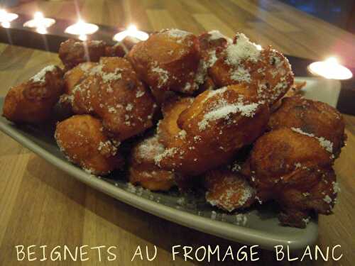 PETITS BEIGNETS AU FROMAGE BLANC