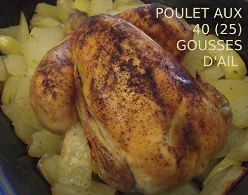 POULET AUX 40 GOUSSES D'AIL (RECETTE WW / LÉGÈRE)