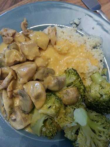 POULET, RIZ ET BROCOLIS SAUCE CAROTTES (AU THERMOMIX) comptage points WW