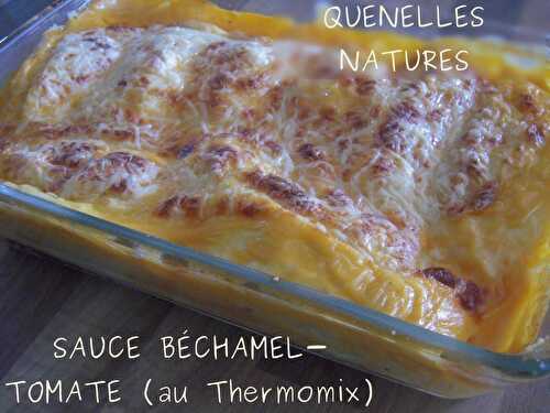 QUENELLES NATURES, SAUCE BÉCHAMEL-TOMATE (AU THERMOMIX)