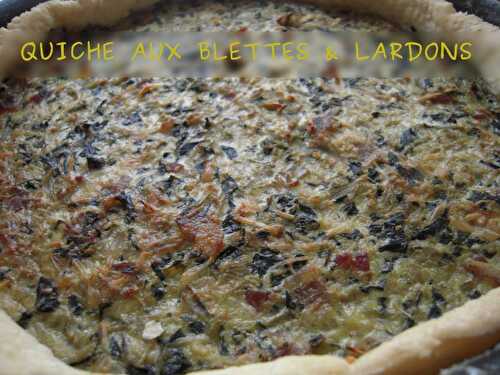 QUICHE AUX BLETTES ET LARDONS