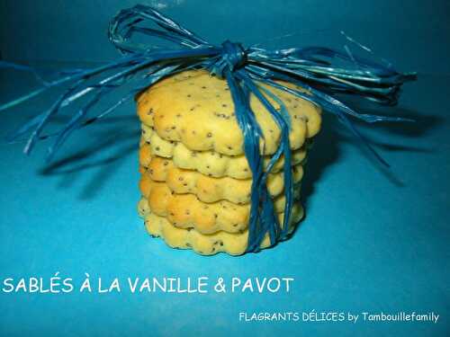 SABLÉS À LA VANILLE & PAVOT