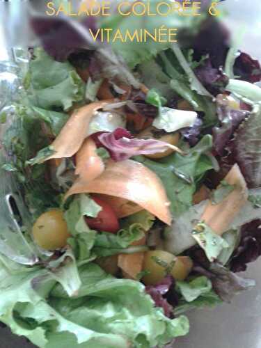 SALADE COLORÉE & VITAMINÉE (AUX LÉGUMES & HERBES)