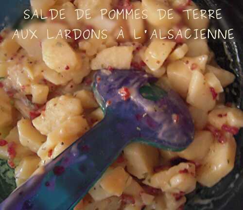 SALADE DE POMMES DE TERRE AUX LARDONS À L'ALSACIENNE