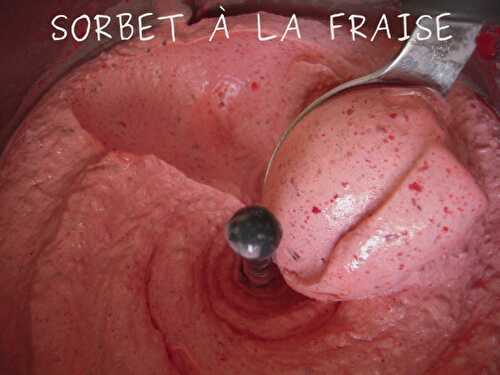 SORBET À LA FRAISE & SON MILK-SHAKE (...au thermomix)