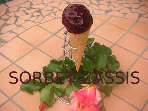 SORBET AU CASSIS