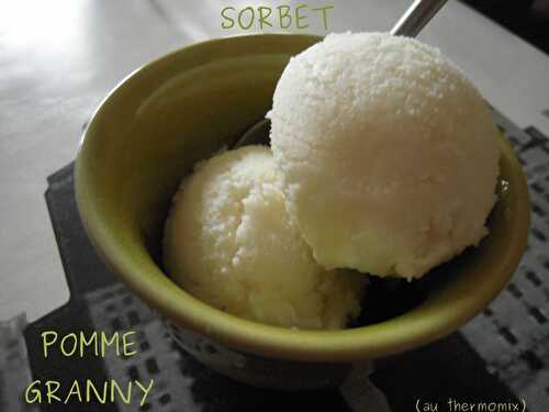 SORBET POMME GRANNY TRÈS NATUREL (AU THERMOMIX)