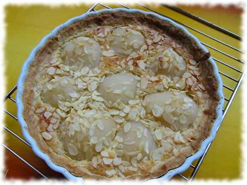 TARTE AUX POIRES ET AUX AMANDES