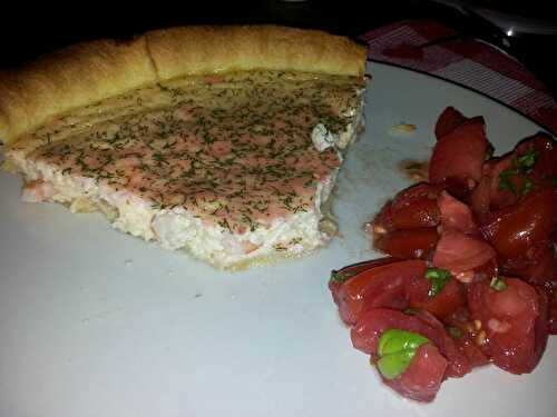 TARTE TARAMA ET CREVETTES