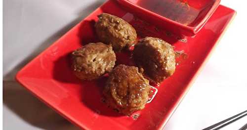 Boulettes de boeuf façon yakitori {Cuisine japonaise}