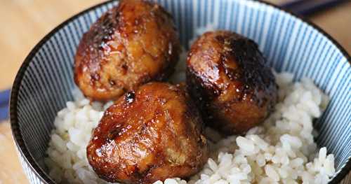 Boulettes de poulet façon yakitori  {zérodéchet}