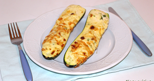 Courgettes farcies à la ricotta