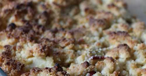 Crumble rhubarbe/pomme