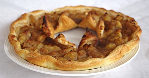 Galette 2016 : Couronne des rois à la pomme te à la crème de nougat noir