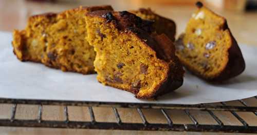 Gâteau aux potimarron, noisettes et raisins {zérodéchet}