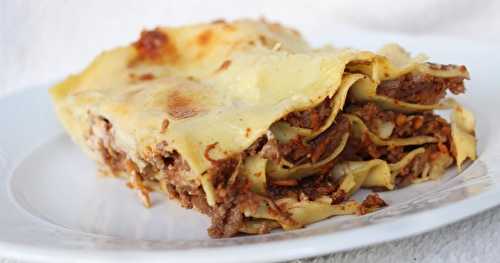 Lasagne à la bolognaise et à l'aubergine