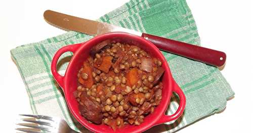 Lentilles à la bolognaise de chorizo