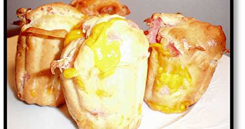 Muffins au jambon et la mimolette
