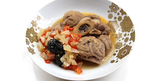 Osso bucco à la bière et aux pruneaux