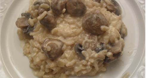 Risotto aux champignons de paris