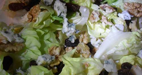 Salade roquefort noix