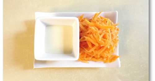 Sauce citronnée pour carottes rapées