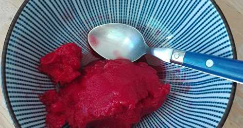 Sorbet à la framboise