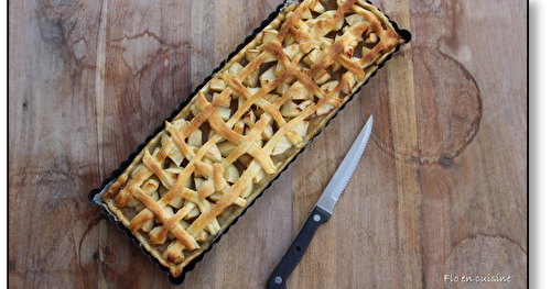 Tarte aux pommes, sucrée au sirop de citrouille 