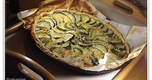 Tarte chèvre-courgettes