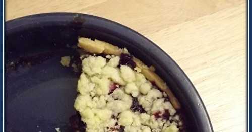 Tarte/crumble fruits rouges