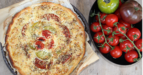 Tarte fine aux tomates et au gorgonzola  {Prince de Bretagne]