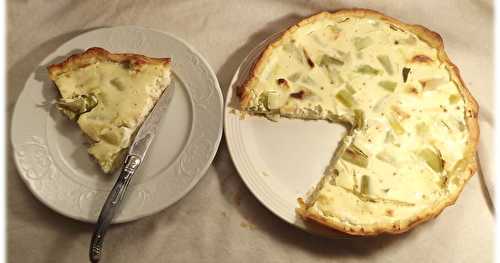 Tarte poireaux & ricotta .... & chèvre