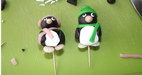 Tutoriel 1: Pingouin en pâte à sucre et pâte d'amande