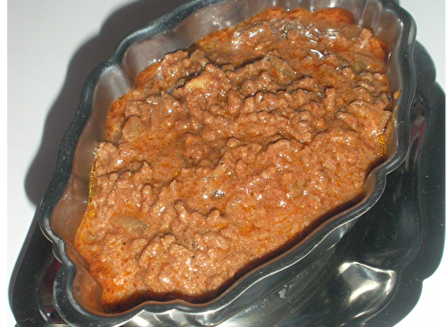 Viande hachée au curry ou chausson à la viande