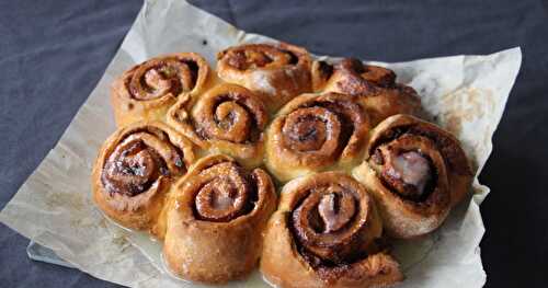 Cinnammon rolls aux éclats de pomme