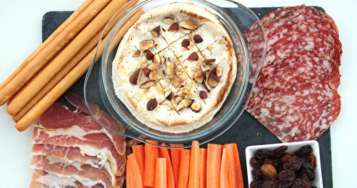 Camembert rôti aux amandes pour l'apéro