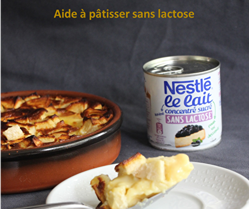 Clafoutis aux pommes sans lactose {Nestlé, Hivency}