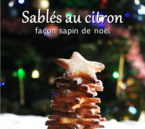 Sablés au citron façon sapin de noël