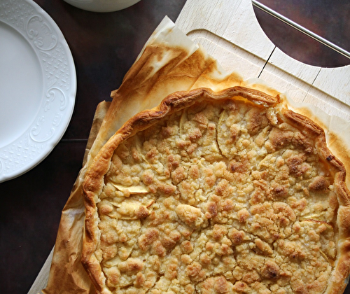 Tarte aux pommes crumbélisée