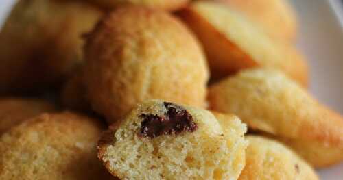 Mini-madeleine au cœur de nutella