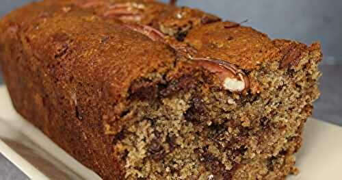 Banana bread chocolat au lait noix de pécan