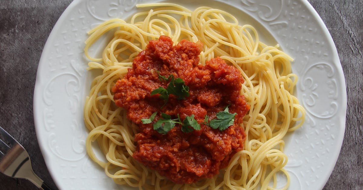 Bolognaise végétarienne à base de carotte