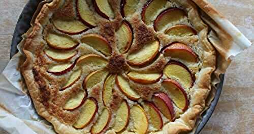 Tarte amande-nectarine