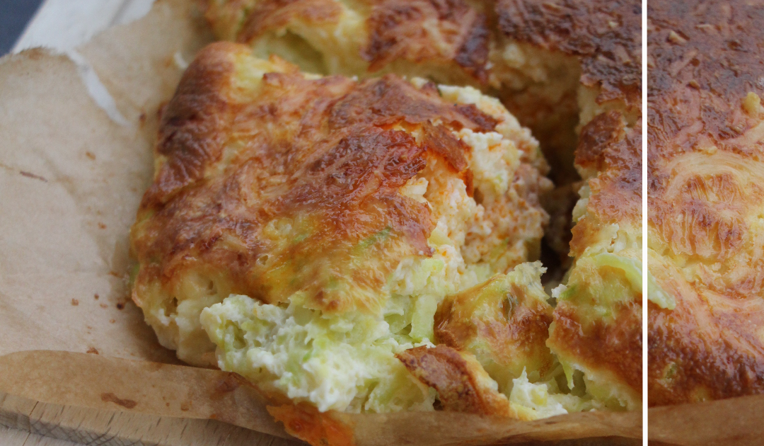 Clafoutis à la courgette au chorizo