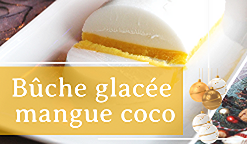 Bûche glacée mangue coco